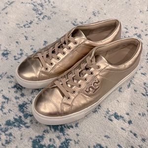 Tory Burch rose gold sneakers size 9